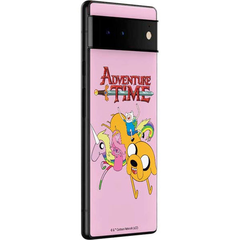 Adult Swim Adventure Time Riding in a Unicorn Google Pixel 6 Pro Skin